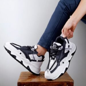 Monochrome Power Sneakers - Black Edition